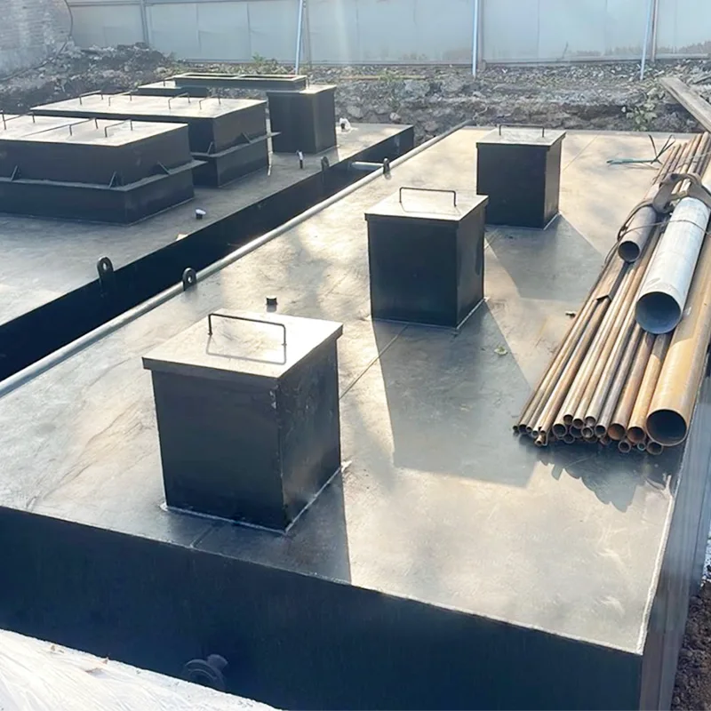 Majhna decentralizirana oprema za vkopane gospodinjske odplake